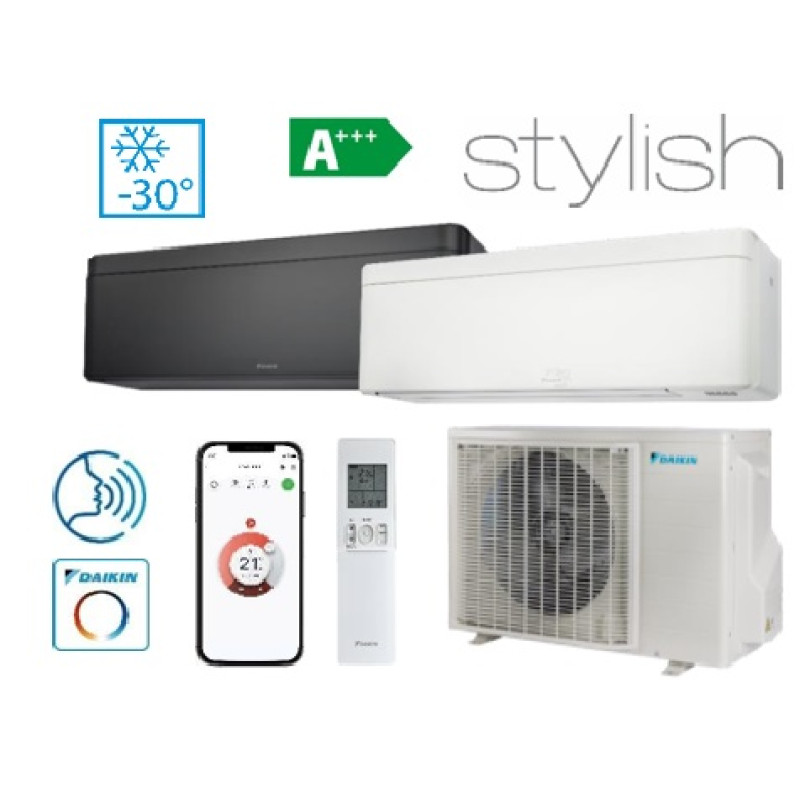 FTXTA30CB / RXTA30C Daikin Stylish SIENINIS NORDIC ORAS-ORAS ŠILUMOS SIURBLYS 3.0/3.2 kW