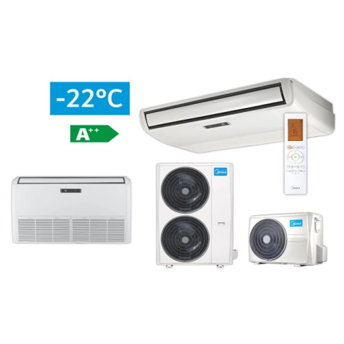 MUE-24HRFNX- QRD0W(GA) / MOX430U-24HFN8- QRD0W(GA) Midea PALUBINIS/GRINDINIS SPLIT TIPO INVERTERINIS ORO KONDICIONIERIUS